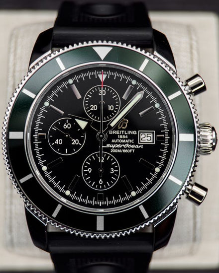 Breitling Superocean Heritage Chronograph 46MM Black Dial Rubber Strap (A13320)