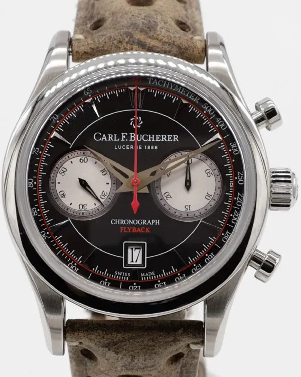 2026 Carl F. Bucherer Manero Flyback 43MM Black Dial Leather Strap (00.10919.08.33.02)