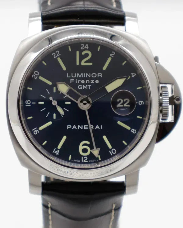 Panerai Luminor Firenze L.E. 44MM Black Dial Leather Strap (PAM00228)