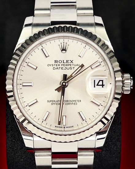 2025 Rolex Datejust 31MM Silver Dial Oyster Bracelet (278274)