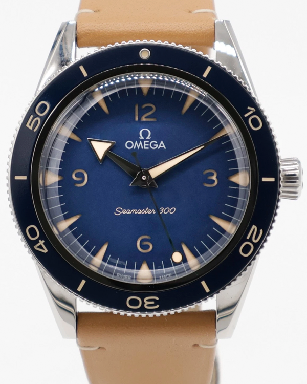 2026 Omega Seamaster 300 41MM Blue Dial Leather Strap (234.32.41.21.03.001)