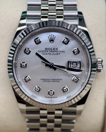 2025 Rolex Datejust 36MM Mother of Pearl Dial Jubilee Bracelet (126234)