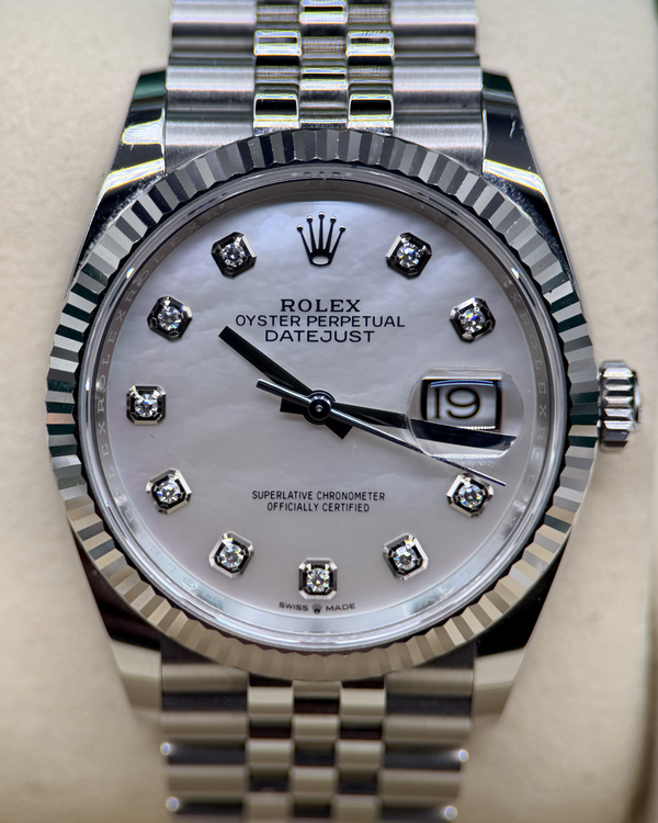 2025 Rolex Datejust 36MM Mother of Pearl Dial Jubilee Bracelet (126234)