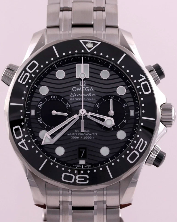 2025 Omega Seamaster Diver 300M 44MM Black Dial Steel Bracelet (210.30.44.51.01.001)
