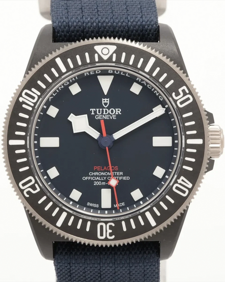 2023 Tudor Pelagos FXD "Alinghi Red Bull Racing" 42MM Blue Dial Textile Strap (25707KN)