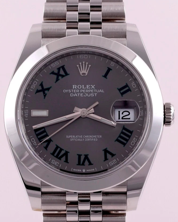 2023 Rolex Datejust "Wimbledon" 41MM Slate Dial Jubilee Bracelet (126300)