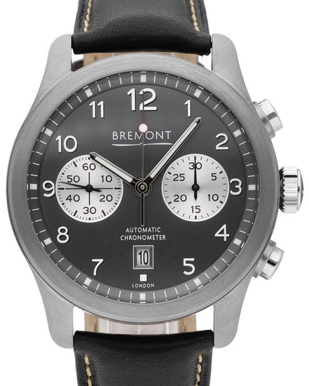 Bremont ALT1-C Chronograph 43MM Grey Dial Leather Strap (ALT1-C-AN-R-S)