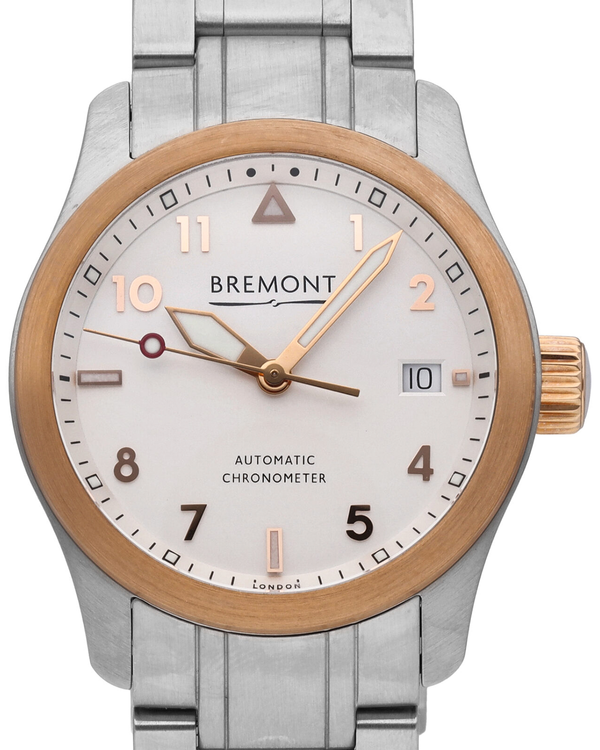 Bremont Solo 37MM Silver Dial Steel Bracelet (SOLO37-RG-B)