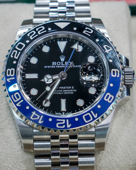 2021 Rolex GMT-Master II "Batgirl" 40MM Black Dial Jubilee Bracelet (126710BLNR)