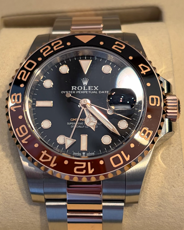 2026 Rolex GMT-Master II "Rootbeer" 40MM Black Dial Two-Tone Oyster Bracelet (126711CHNR)