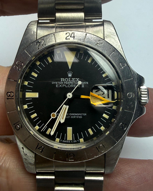 Rolex Explorer II "Steve McQueen" 40MM Black Dial Steel Bracelet (1655)