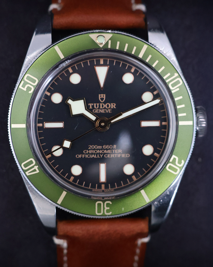 2018 Tudor Black Bay 58' 39MM Black Dial Leather Strap (79030N)
