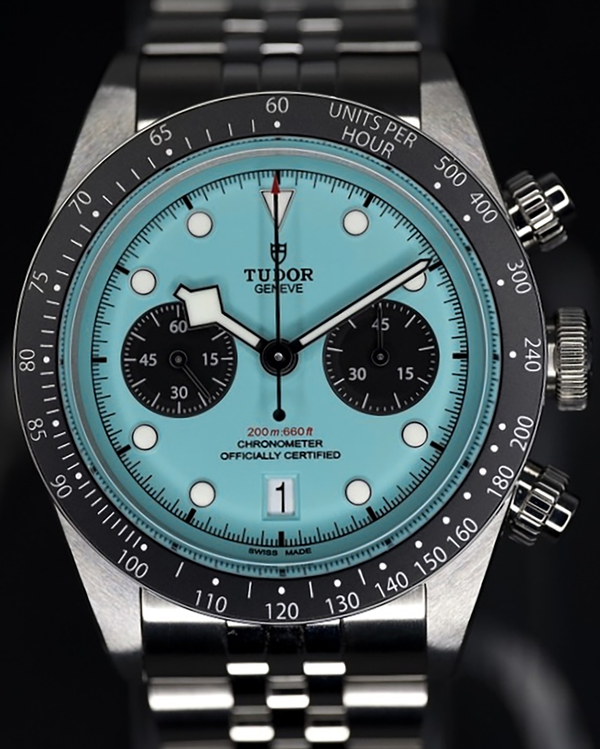 2026 Tudor Black Bay Chrono 41MM "Flamingo" Blue Dial Steel Bracelet (79360N)