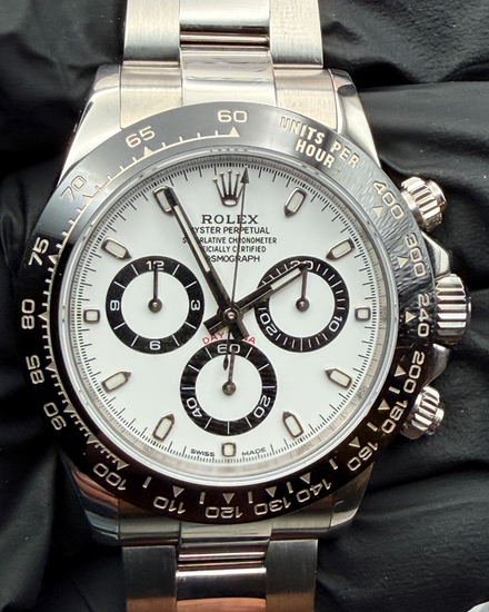 2017 Rolex Cosmograph Daytona "Panda" 40MM White Dial Oyster Bracelet (116500LN)