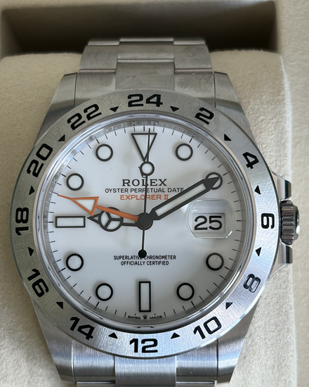 2026 Rolex Explorer II "Polar" 42MM White Dial Oyster Bracelet (226570)