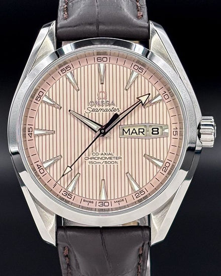 Omega Seamaster Aqua Terra 150M Annual Calendar 43MM Silver Dial Leather Strap (231.13.43.22.02.001)