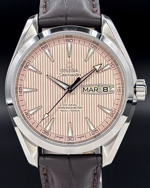 Omega Seamaster Aqua Terra 150M Annual Calendar 43MM Silver Dial Leather Strap (231.13.43.22.02.001)