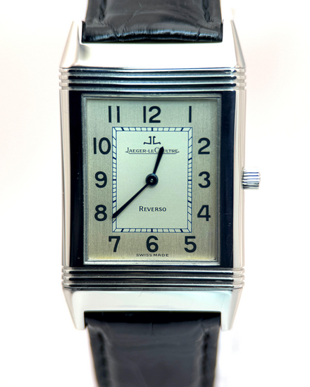 Jaeger-LeCoultre Reverso Classique 23MM Silver Dial Leather Strap (250.8.86)