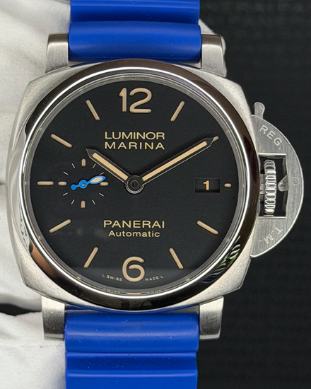 No Reserve - 2018 Panerai Luminor Marina 1950 3 Days 42MM Black Dial Rubber Strap (PAM01392)