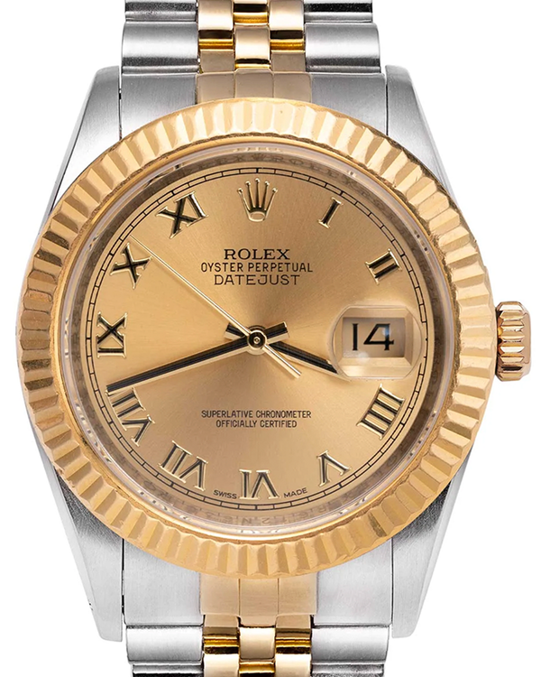 Rolex Datejust 36MM Champagne Dial Two-Tone Jubilee Bracelet (116233)