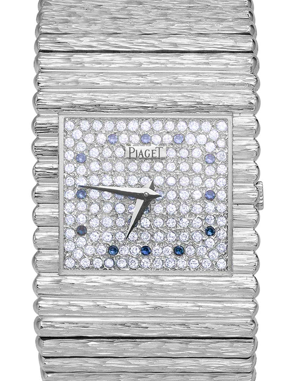 Piaget Emperador 25MM Diamond Dial White Gold Bracelet (9131)
