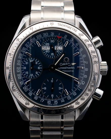 Omega Speedmaster Day Date 39MM Blue Diel Steel Bracelet (3523.80.00)