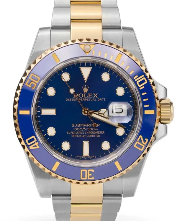 2012 Rolex Submariner Date "Bluesy" 40MM Blue Dial Two-Tone Oyster Bracelet (116613LB)