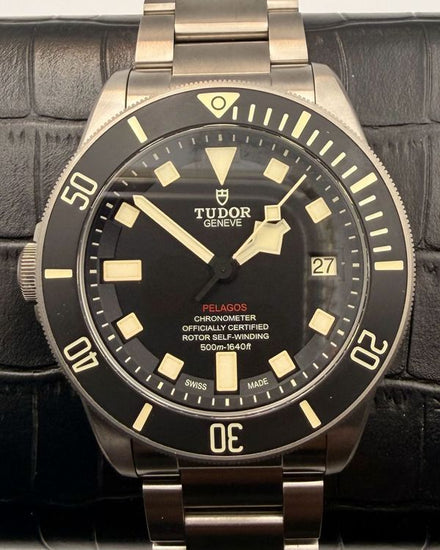 Tudor Pelagos LHD 42MM Black Dial Titanium Bracelet (25610TNL)