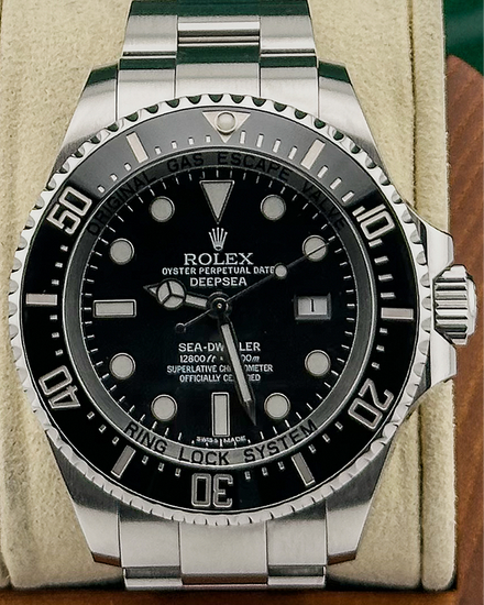 No Reserve - 2013 Rolex Sea-Dweller Deepsea 44MM Black Dial Oyster Bracelet (116660)