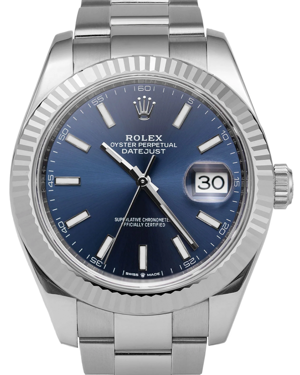 2019 Rolex Datejust 41MM Blue Dial Oyster Bracelet (126334)