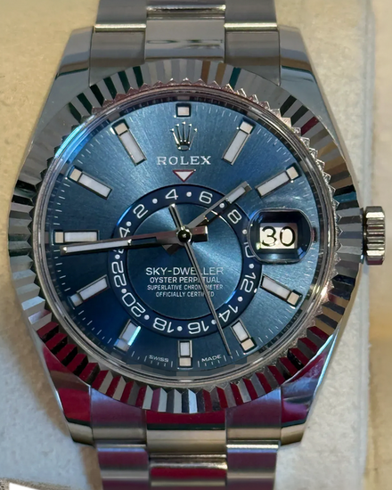 2023 Rolex Sky-Dweller 42MM Blue Dial Oyster Bracelet (326934)
