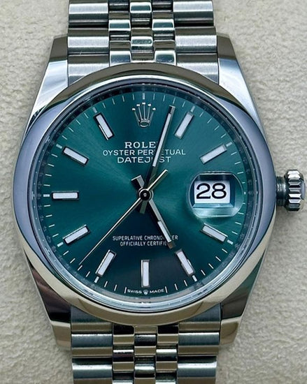 2025 Rolex Datejust 36MM Green Dial Jubilee Bracelet (126200)
