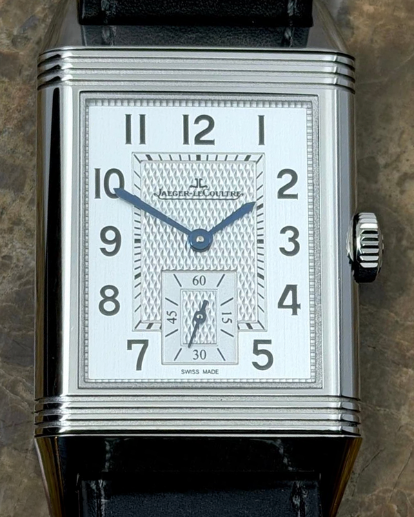 2023 Jaeger-LeCoultre Reverso Classique 45.6MM Silver Dial Leather Strap (Q3858522)