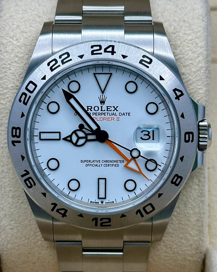 2025 Rolex Explorer II "Polar" 42MM White Dial Oyster Bracelet (226570)