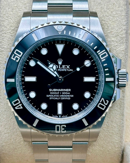 2025 Rolex Submariner No-Date 41MM Black Dial Oyster Bracelet (124060)