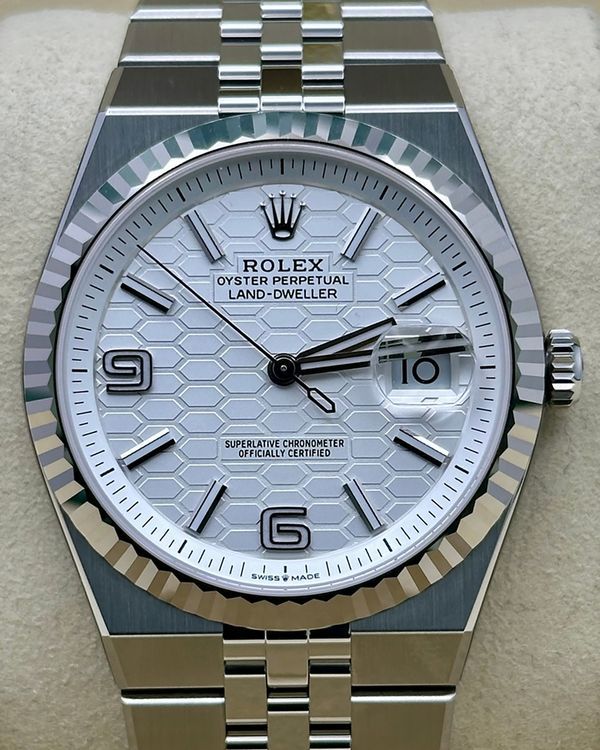 2026 Rolex Land-Dweller 40MM White Dial Flat Jubilee Bracelet (127334)