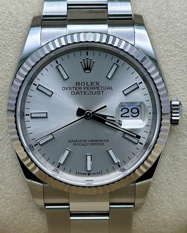 2019 Rolex Datejust 36MM Silver Dial Oyster Bracelet (126234)