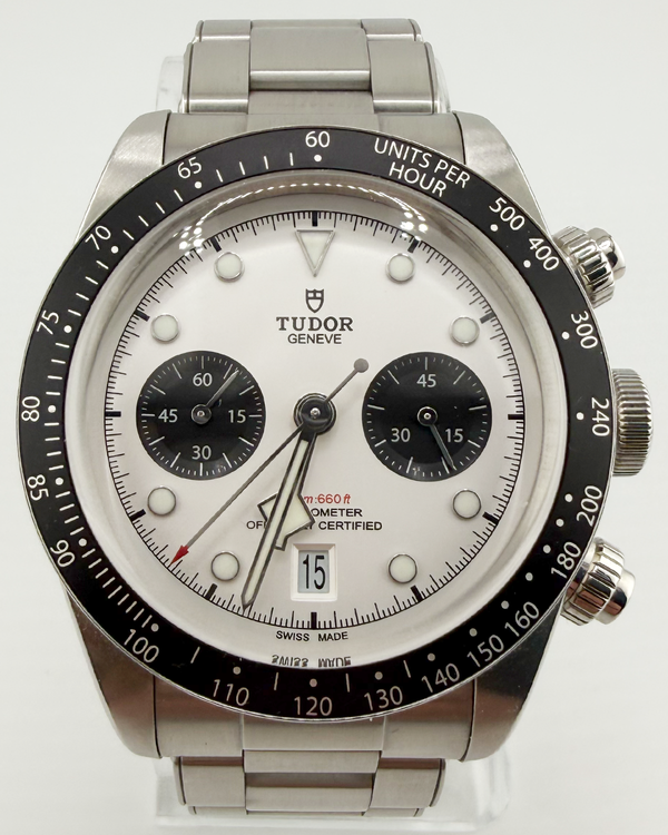2021 Tudor Black Bay Chrono "Panda" 41MM White Dial Steel Bracelet (79360N)
