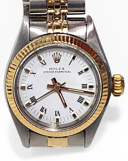 Rolex Oyster Perpetual 26MM White "Buckley" Dial Jubilee Bracelet (6718)