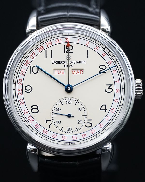 2018 Vacheron Constantin Historiques Triple Calendar "1942" 40MM Ivory Dial Leather Strap (3110V/000A-B425)