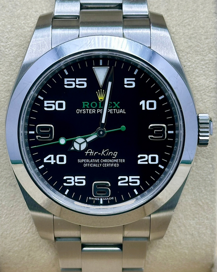 2018 Rolex Air-King 40MM Black Dial Oyster Bracelet (116900)