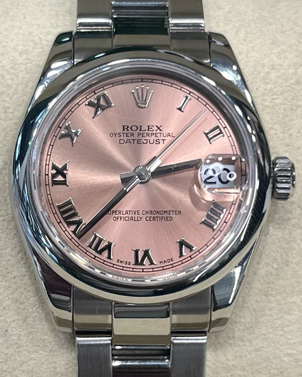 2012 Rolex Datejust 31MM Pink Dial Oyster Bracelet (178240)