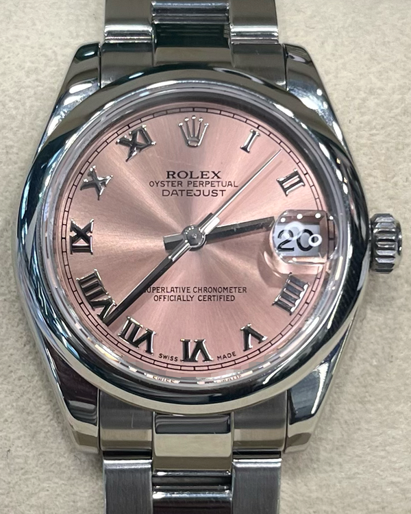 2012 Rolex Datejust 31MM Pink Dial Oyster Bracelet (178240)