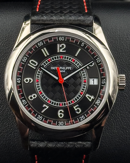 No Reserve - 2023 Patek Philippe Calatrava 40MM Carbon Fiber Dial Leather Strap (6007G-010)