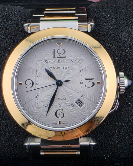 2022 Cartier Pasha De Cartier 41MM Silver Dial Two-Tone Bracelet (W2PA0009)