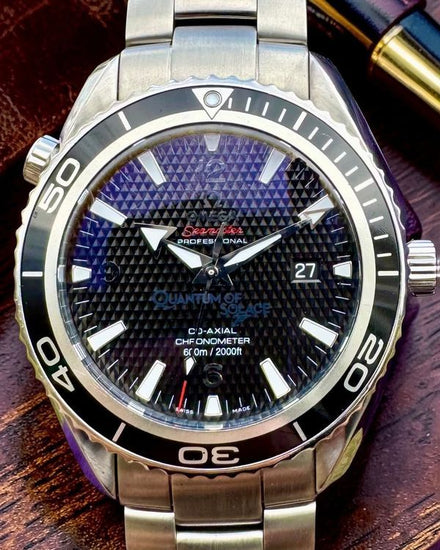 Omega Seamaster Planet Ocean "007 Quantum of Solace" L.E. 45.5MM Black Dial Steel Bracelet (222.30.46.20.01.001)
