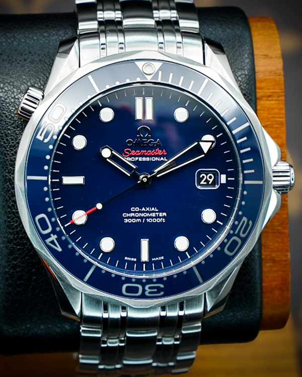 2018 Omega Seamaster Diver 300M 41MM Blue Dial Steel Bracelet (212.30.41.20.03.001)
