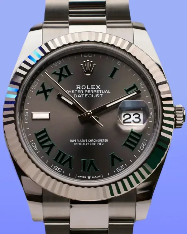 No Reserve - 2026 Rolex Datejust "Wimbledon" 41MM Slate Dial Oyster Bracelet (126334)