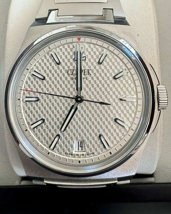 No Reserve - 2023 Czapek & Cie Antarctique Passage de Drake 40.5MM Ice White Dial Steel Bracelet (SXH5)