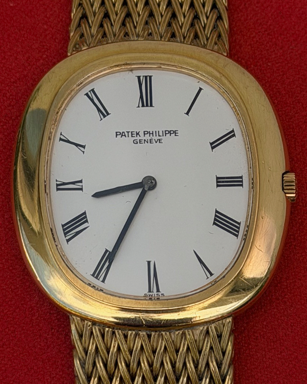 Patek Philippe Golden Eclipse 36MM White Dial Yellow Gold Bracelet (3589/1)